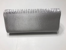 Load image into Gallery viewer, Silver Clutch Purse w/ Chain Snap Closure

