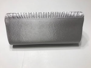 Silver Clutch Purse w/ Chain Snap Closure