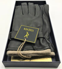 Load image into Gallery viewer, Yiseven 100% Deerskin Black Leather Gloves Men&#39;s Size (9)
