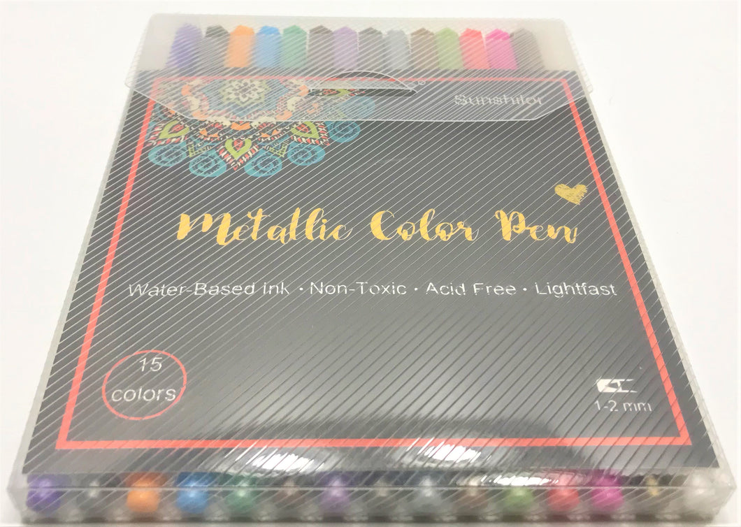 (15) Metallic Multi-Color Water Based Pens