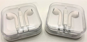 (2) Pack White Ear-pods w/ 3.5mm Aux Jack